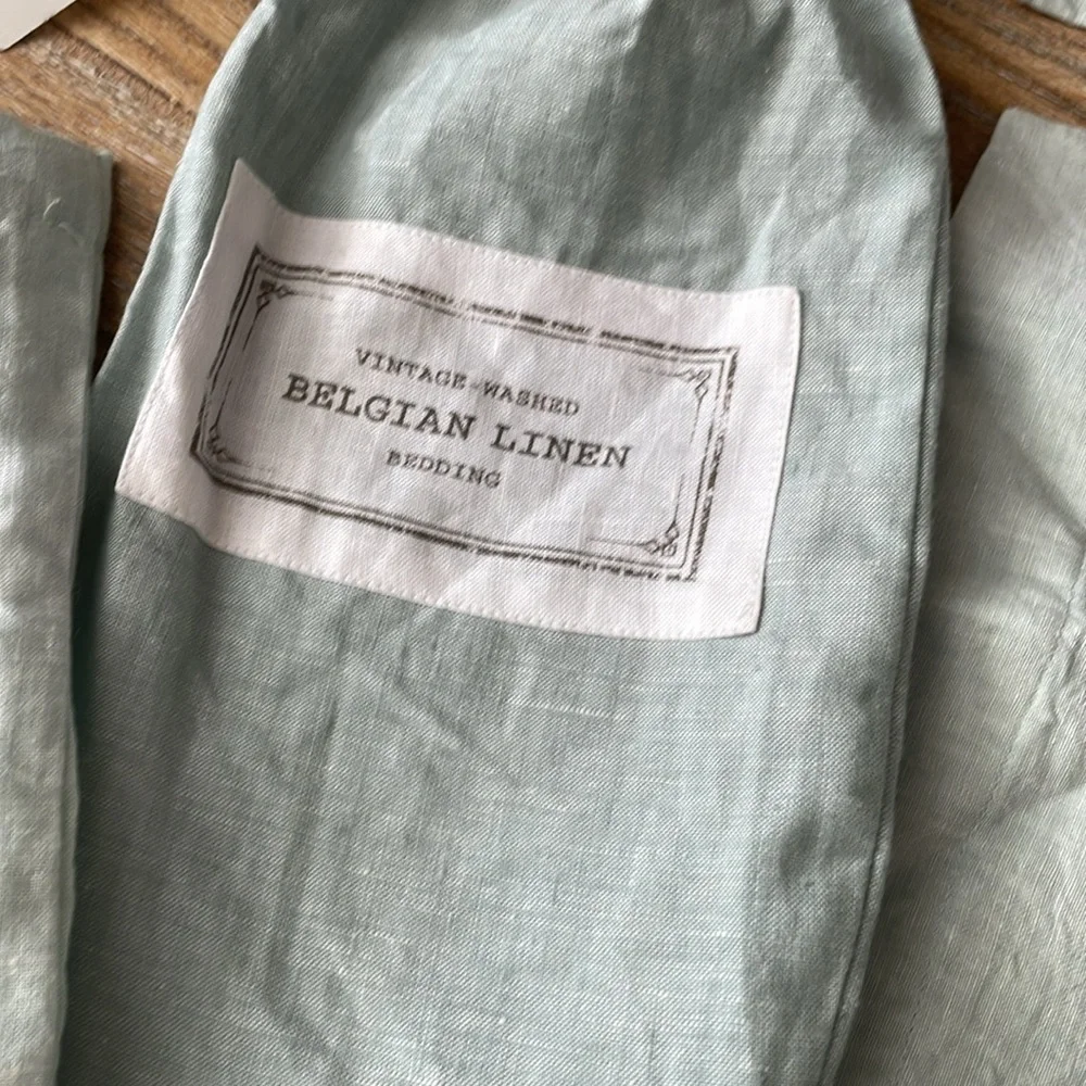 Restoration Hardware Vintage-Washed Belgian Linen Lumbar Pillow Shams NWT